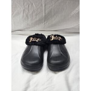 Juicy Couture faux fur slide shoes clog pre-owned size 6 sh4